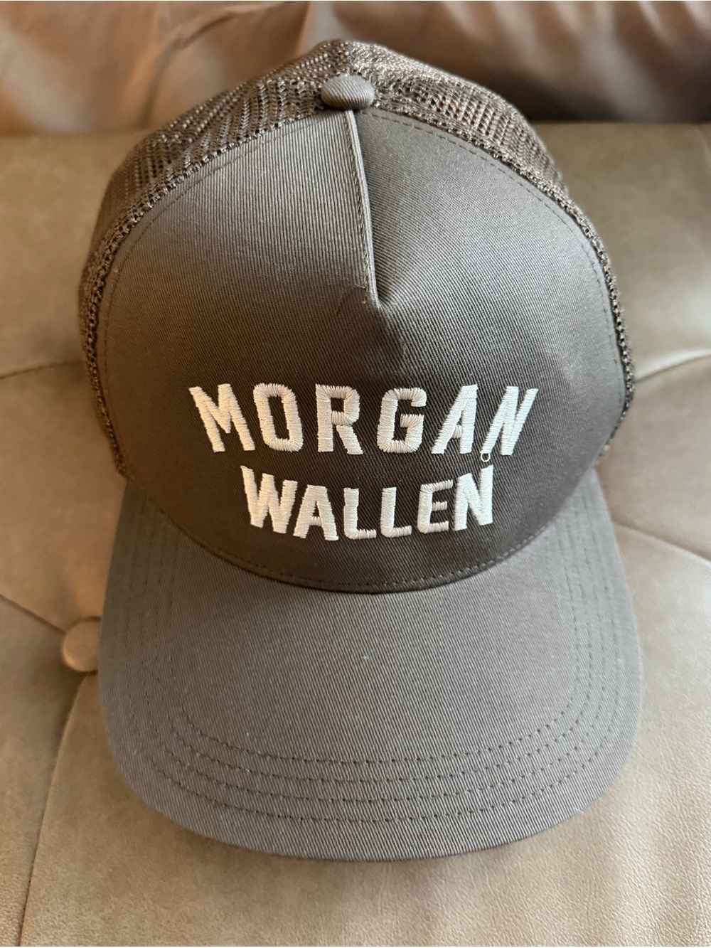 Morgan Wallen Brown Trucker Hat - Unbranded
